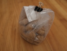 Small bag made out of recycled plastic bags