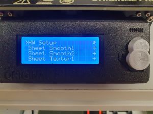 A picture of the HW-Setup settings screen of Prusa i3 MK3S.